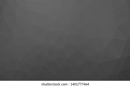 Dark Silver, Gray vector triangle mosaic template. A completely new color illustration in a vague style. Elegant pattern for a brand book.