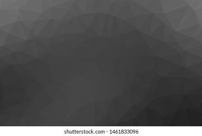 Dark Silver, Gray vector triangle mosaic texture. Shining colored illustration in a Brand new style. Brand new design for your business.
