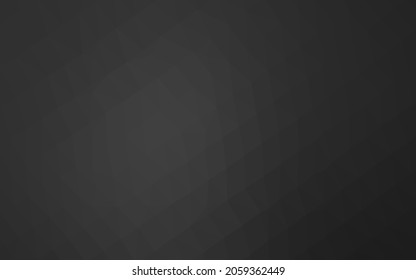 Dark Silver, Gray vector triangle mosaic cover. Colorful illustration in abstract style with gradient. Elegant pattern for a brand book.