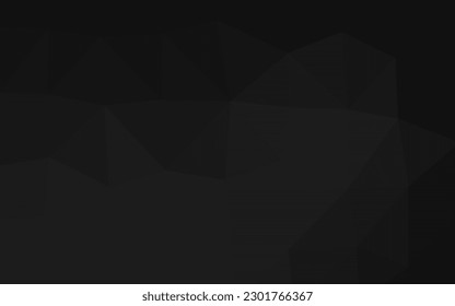 Dark Silver, Gray vector triangle mosaic template. Shining colored illustration in a Brand new style. Triangular pattern for your business design.