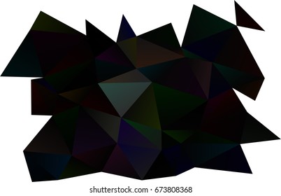 Dark Silver, Gray vector triangle mosaic background. Brand-new colored illustration in blurry style with gradient. The template can be used as a background for cell phones.