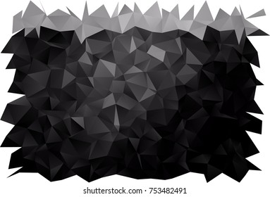 Dark Silver, Gray vector triangle mosaic background. Shining colored illustration in a brand-new style. A completely new design for your business.