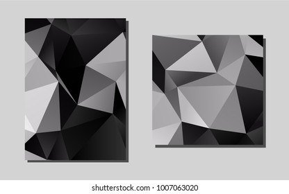 Dark Silver, Grayvector background for presentations. Beautiful colored sample in A4 size. New design for a poster, banner of your website.