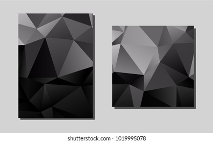 Dark Silver, Grayvector background for presentations. Glitter abstract design concept with text box. New design for a poster, banner of your website.