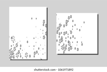Dark Silver, Grayvector background for presentations. Glitter abstract design concept with text box. New design for a poster, banner of your website.