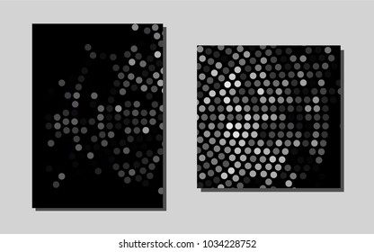 Dark Silver, Grayvector banner for websites. Web interface on abstract background with colorful gradient. Pattern for ads, leaflets, labels of your business.