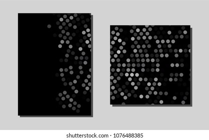 Dark Silver, Grayvector banner for websites. Blurred decorative design in abstract style with textbox. Beautiful design for cover of notepads.