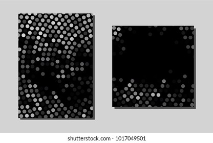 Dark Silver, Grayvector brochure for ui, ux design. Modern abstract design concept with colorful gradient. Beautiful design for cover of notepads.