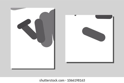 Dark Silver, Grayvector cover for Envelopes. Beautiful colored sample in A4 size. Completely new template for your brand book.