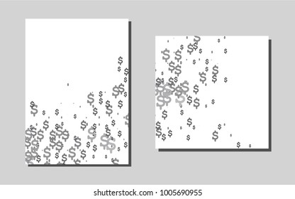 Dark Silver, Grayvector layout for Leaflets. Blurred decorative design in abstract style with textbox. Beautiful design for cover of notepads.