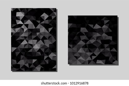 Dark Silver, Grayvector layout for Leaflets. Glitter abstract design concept with text box. The pattern can be used for any ad, booklets.