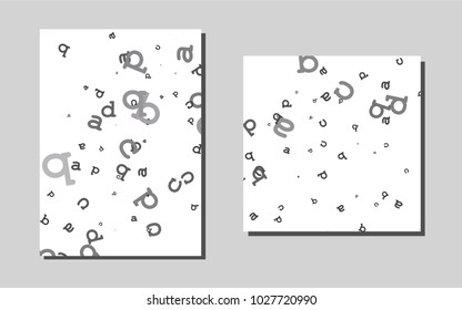 Dark Silver, Grayvector layout for Leaflets. Glitter abstract design concept with text box. Beautiful design for cover of notepads.