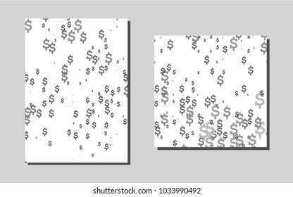 Dark Silver, Grayvector layout for Leaflets. Abstract booklet on colored background with gradient. The pattern can be used for any ad, booklets.