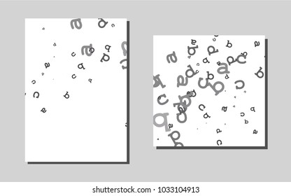 Dark Silver, Grayvector pattern for posters. Modern abstract design concept with colorful gradient. Pattern can be used as a template for calendars.