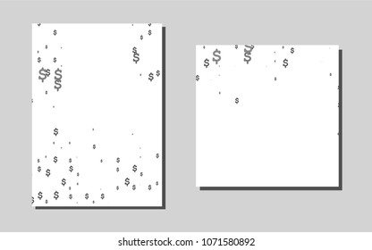 Dark Silver, Grayvector pattern for posters. Web interface on abstract background with colorful gradient. New design for a poster, banner of your website.