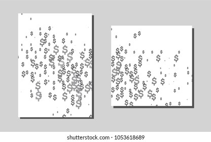 Dark Silver, Grayvector template for landing pages. Blurred decorative design in abstract style with textbox. New design for a poster, banner of your website.