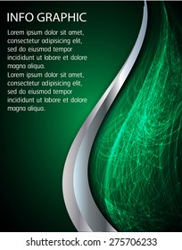 dark silver green Light Abstract Technology background computer graphic website internet and business. vector illustration. text box. Brochure. card. banner flyer magazine. Design label.