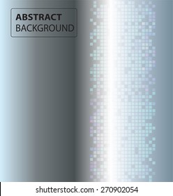 dark silver Light Abstract Technology background for computer graphic website internet. text box. Brochure. card. label. banner. Mosaic, digital, table, pixels.