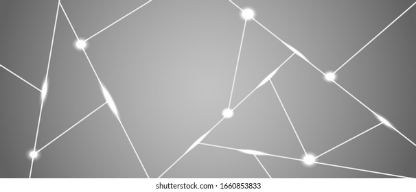 Dark and silver mosaic background. Modern abstract vector texture