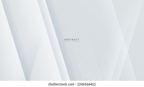 Forma geométrica blanca, simple y oscura, con un brillo de geometría de fondo abstracto y un vector de elementos de capa para el diseño de presentación. Demanda para negocios, corporaciones, instituciones, partidos, seminarios y charlas.