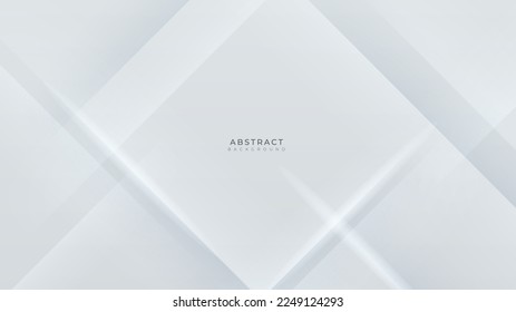 Forma geométrica blanca, simple y oscura, con un brillo de geometría de fondo abstracto y un vector de elementos de capa para el diseño de presentación. Demanda para negocios, corporaciones, instituciones, partidos, seminarios y charlas.