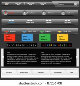 Dark site elements set