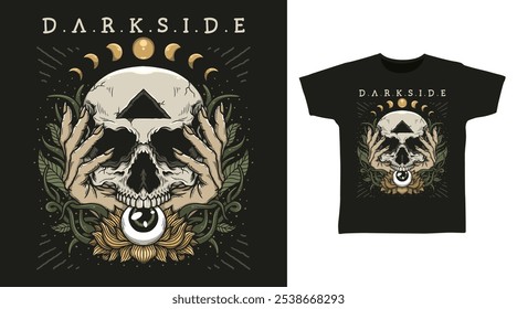 Dark Skeleton tshirt dark art fashion designs.