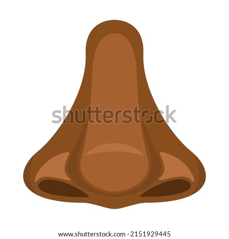 Dark skinned nose icon african american vector illustration design isolated