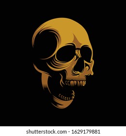 Dark Skull Horror Art Illustration