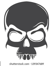 Dark Skull Tattoo Vector