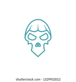 Dark skull vector