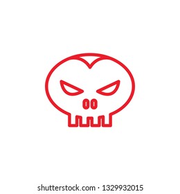 Dark skull vector