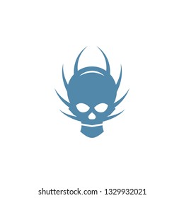 Dark skull vector