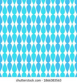 dark and sky blue drops geometric seamless pattern vector 