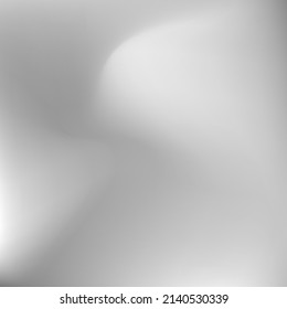 Dark Sky Blurred Aluminium Smooth Surface. Grey Curve Dynamic Calm Light Gradient Backdrop. Wavy Fluid Soft Silver Fluid Swirl Gradient Mesh. Liquid Metallic Water Monochromatic Background.
