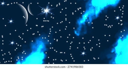 Dark Sky Full Of Stars And Shooting Star