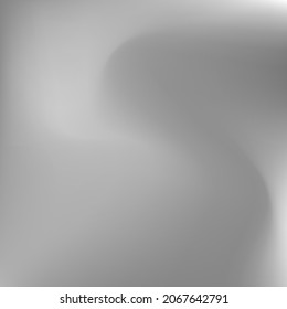 Pic De Diseño De Curva Líquida Oscura Y Suave. Fondo de degradado de agua de aluminio ondulado monocromático claro. Papel tapiz Borroso con cielo fluido plateado. Malla Gris Dinámica Metálica Calm Wavy Swirl Gradiente.