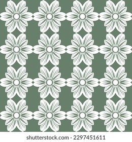 Dark and sophisticated damask pattern is overlaid with white flowers and botanical motifs in this elegant floral design. The repeating pattern is perfect for premium napkins and wellness print.