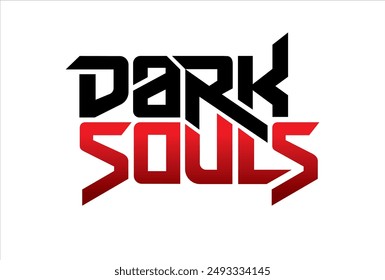 dark souls typography design vector, for t-shirt, poster and other uses