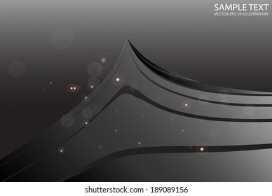 Dark space alien form  abstract vector template - Vector dark alien abstract background illustration