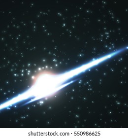 Dark space background with galaxy. Universe with stars.
