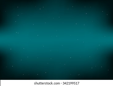 Dark Space Green Blue Background Vector Illustration