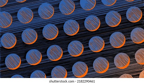 Dark space pattern. Night vector illustration, abstract geometric background with planets, balls