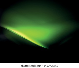 Espacio oscuro con brillantes olas de movimiento neón. Resumen del elemento gráfico de concepto. Fondo de neón vectorial. Antecedentes tecnológicos. Fondo negro.