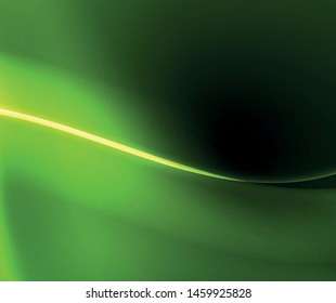 Espacio oscuro con brillantes olas de movimiento neón. Resumen del elemento gráfico de concepto. Fondo de neón vectorial. Antecedentes tecnológicos. Fondo negro.
