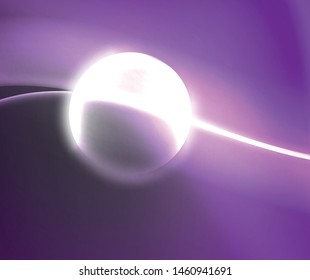 Dunkler Raum mit glänzenden Neonlichtwellen. Abstraktes Concept-Grafikelement. Vektorneonhintergrund. Technischer Hintergrund. Schwarzer Hintergrund.