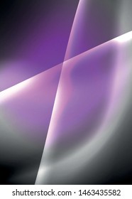 Dark space with shiny neon light motion waves. Abstract concept graphic element. Vector neon background. Technology background. Black background.
