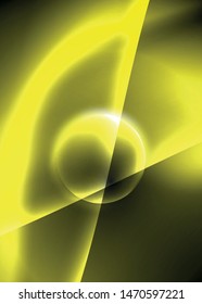 Dark space with shiny neon light motion waves. Abstract concept graphic element. Vector neon background. Technology background. Black background.