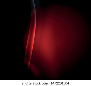 Dark space with shiny neon light motion waves. Abstract concept graphic element. Vector neon background. Technology background. Black background.