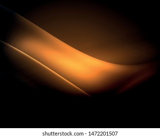 Espacio oscuro con brillantes olas de movimiento neón. Resumen del elemento gráfico de concepto. Fondo de neón vectorial. Antecedentes tecnológicos. Fondo negro.